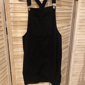 Black overall dress